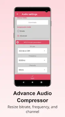 Audio Compressor android App screenshot 3