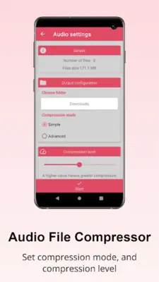 Audio Compressor android App screenshot 4