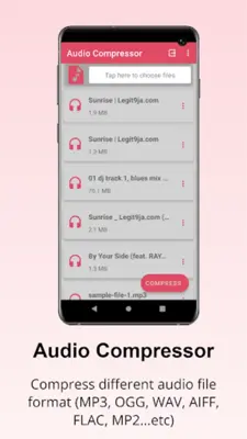 Audio Compressor android App screenshot 5
